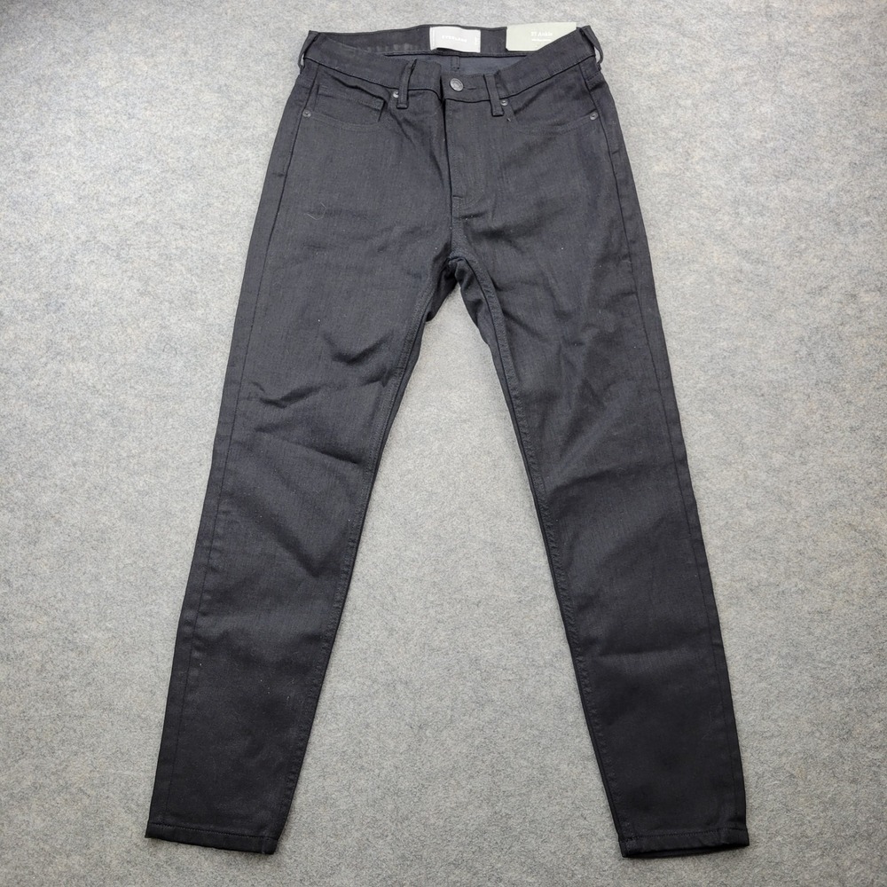 Everlane Mid Rise Skinny Jeans Womens 27 Ankle Black Stretch Denim RN139393